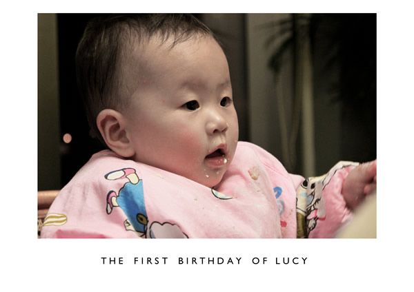 Lucy一周岁生日快乐