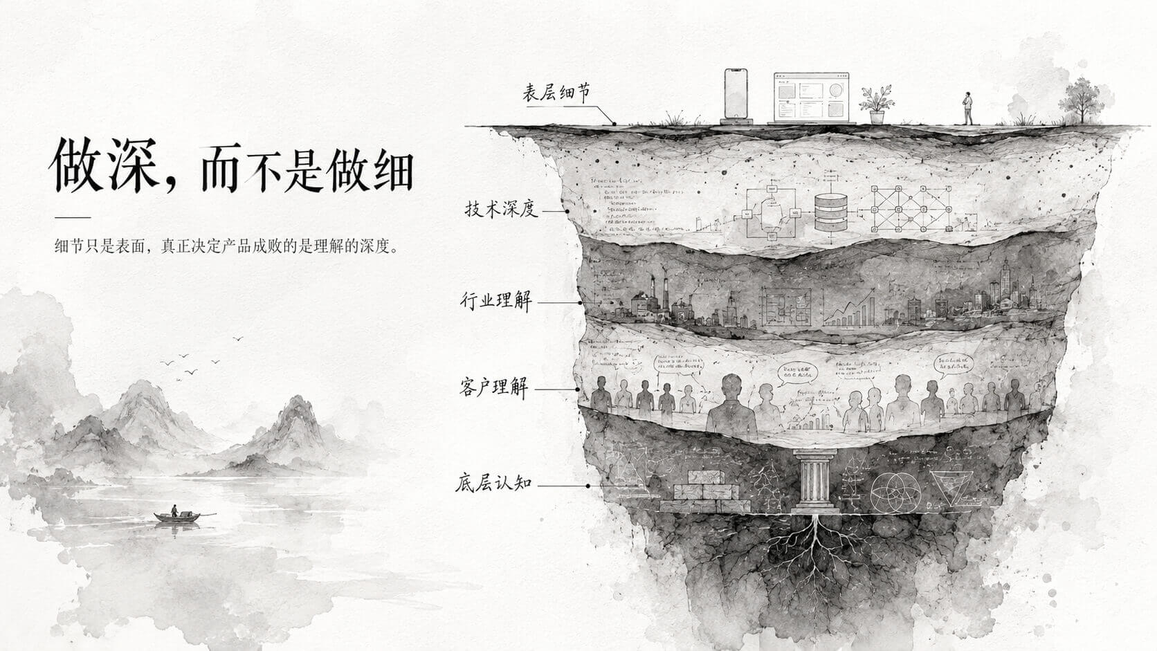 准确来讲，是深度决定了产品的成败